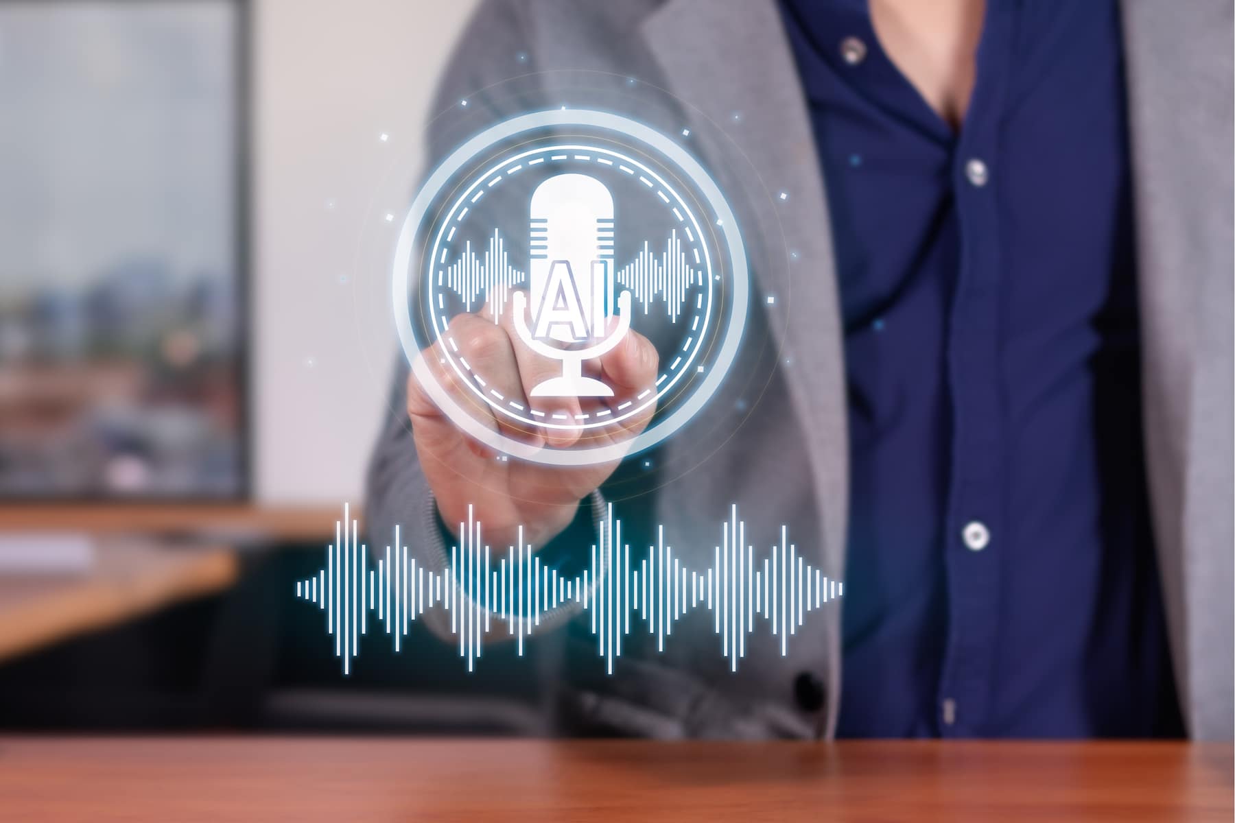 Voice recognition biometric in use